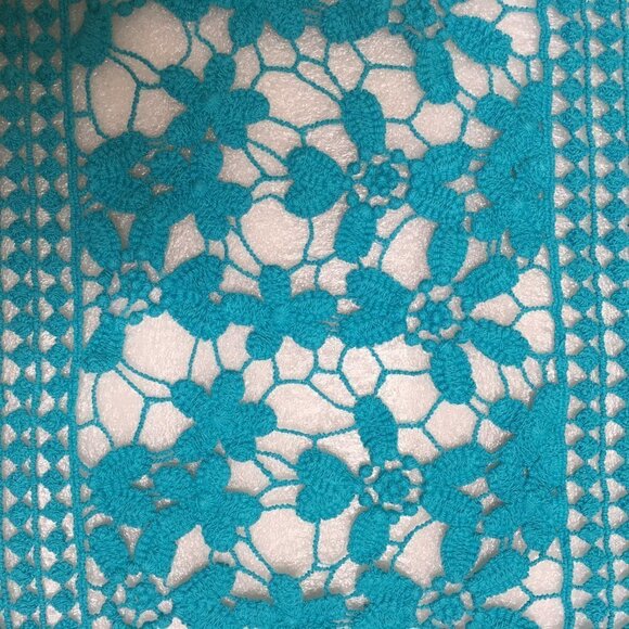 Rue21 Boho Illusion Crochet Maxi Dress SMALL - Picture 5 of 8